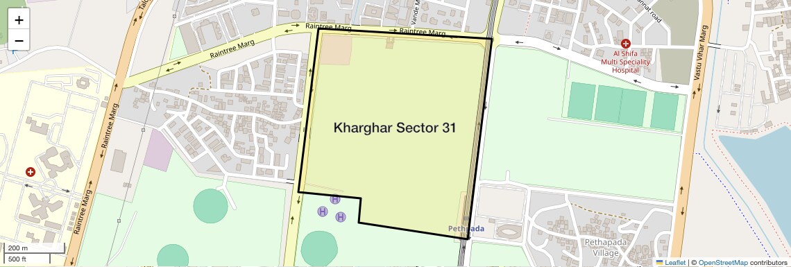 Location Map of Kharghar Sector 31, Navi Mumbai