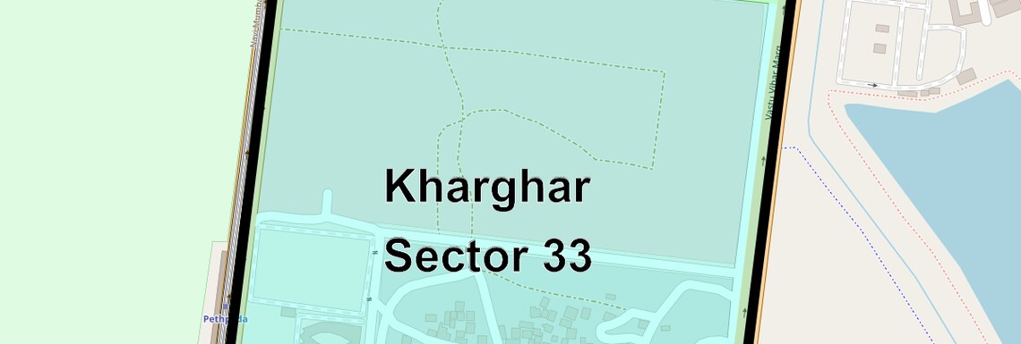 Location Map of Kharghar Sector 33, Navi Mumbai