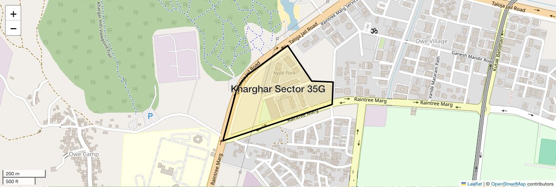 Location Map of Kharghar Sector 35G, Navi Mumbai