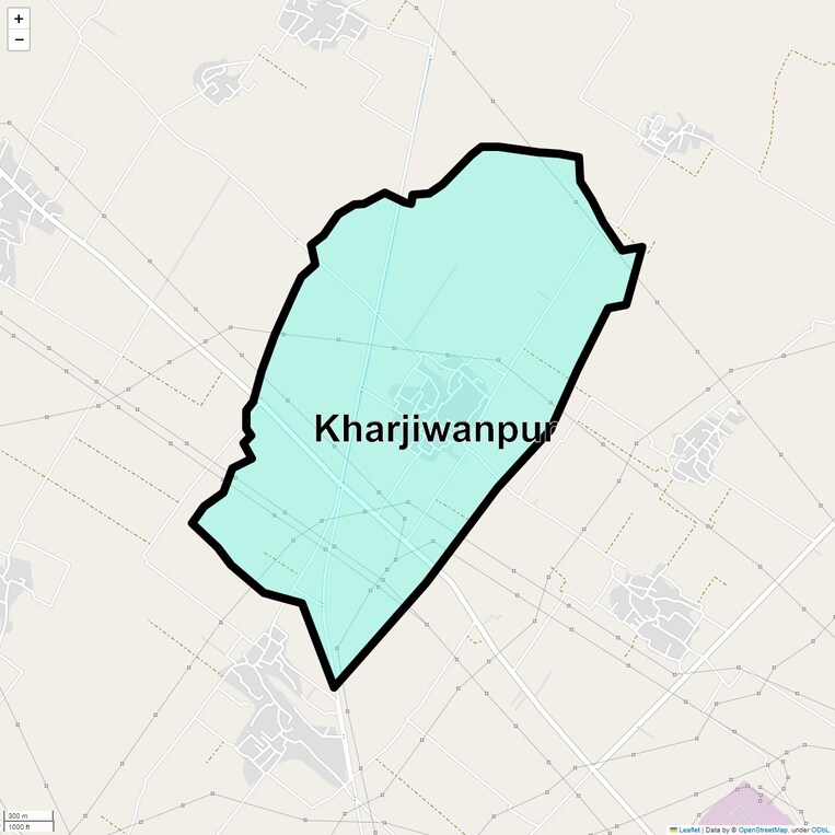 Location Map of Kharjiwanpur