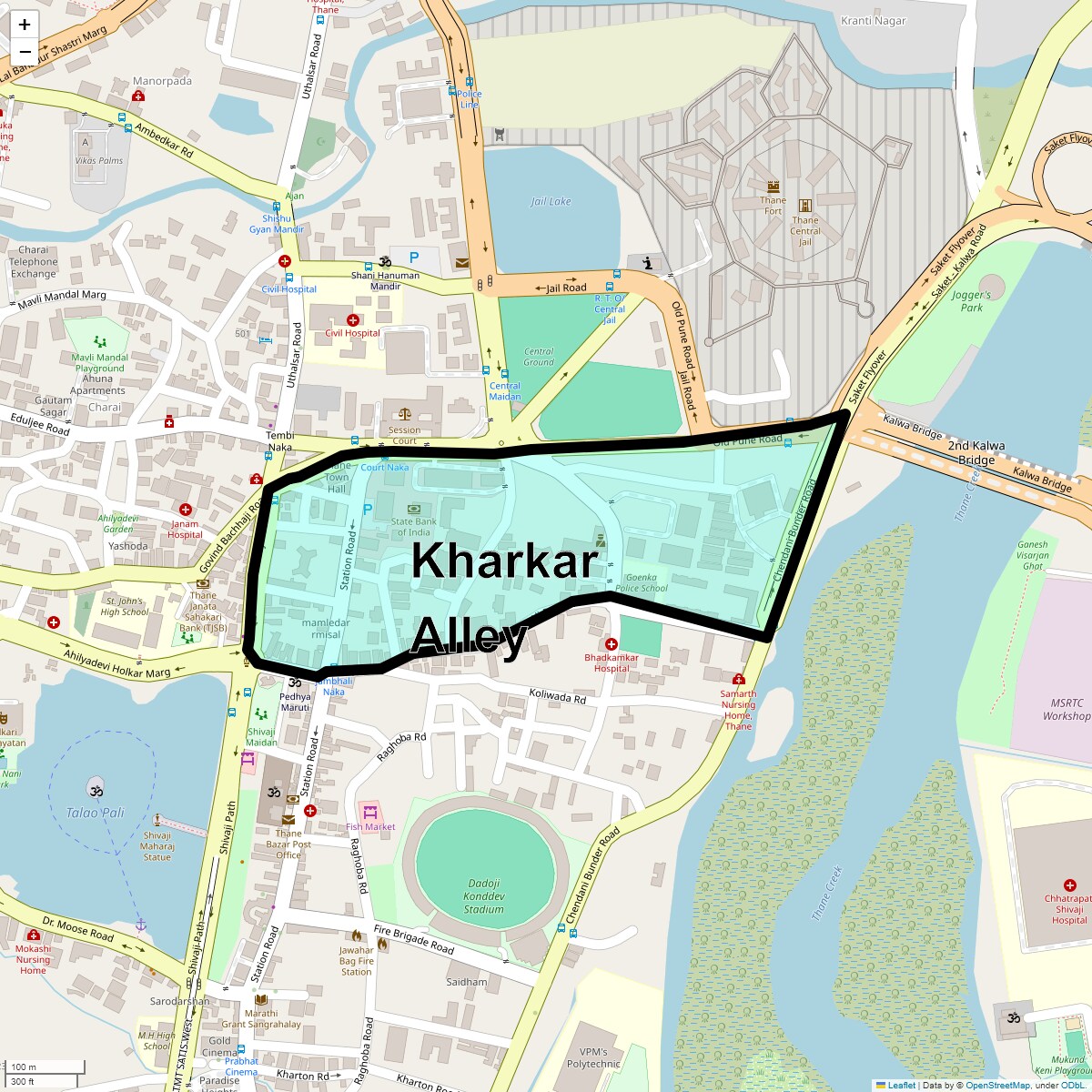Kharkar Alley Map