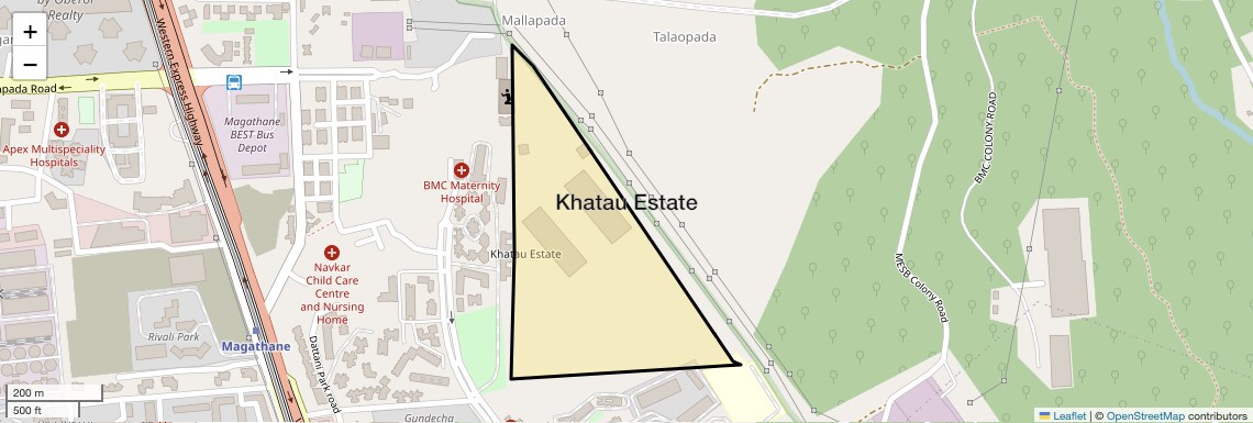 Location Map of Khatau Estate, Mumbai