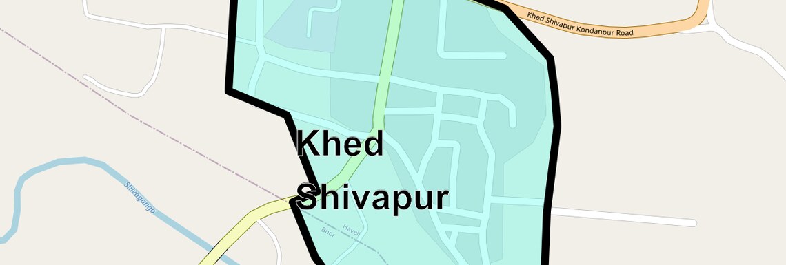 Location Map of Khed Shivapur, Pune