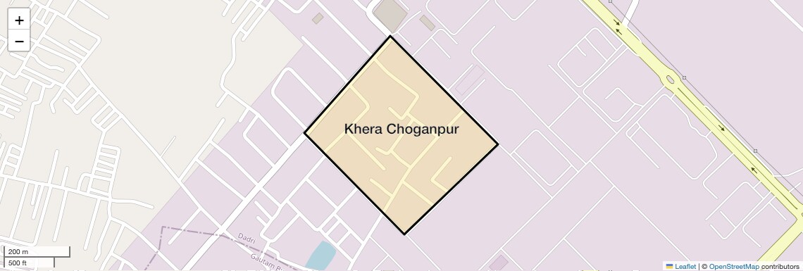 Location Map of Khera Choganpur, Greater Noida