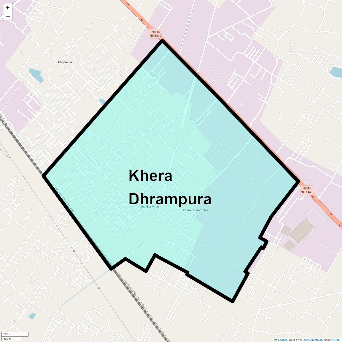 Khera Dhrampura Map