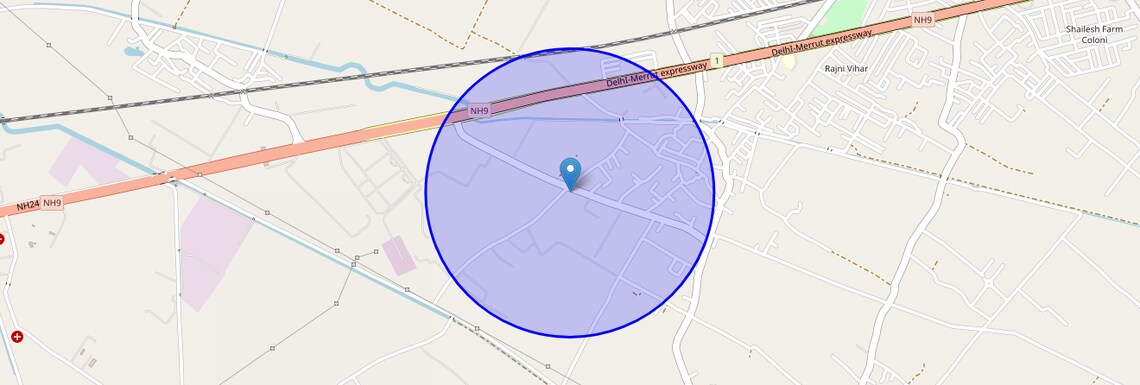 Location Map of Khera, Ghaziabad