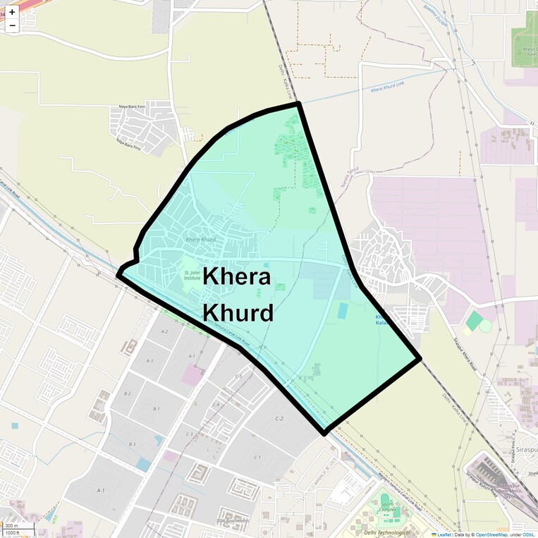 Location Map of Khera Khurd