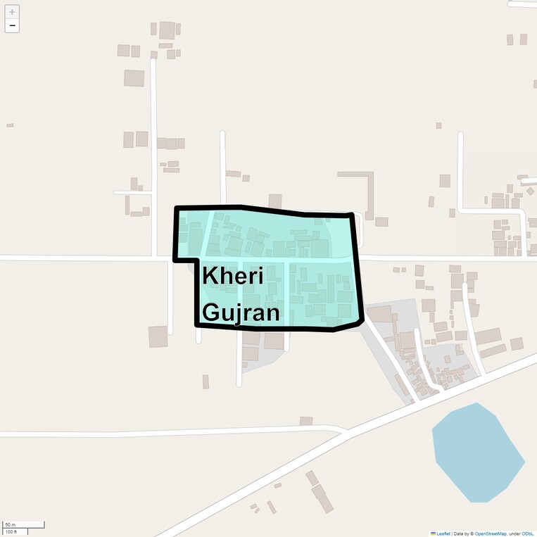 Location Map of Kheri Gujran