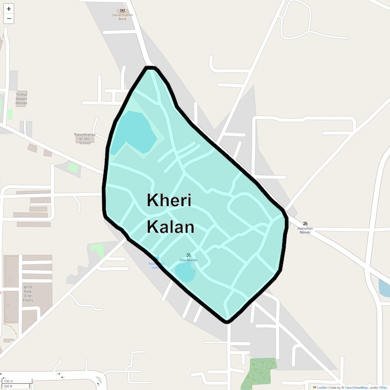 Location Map of Kheri Kalan