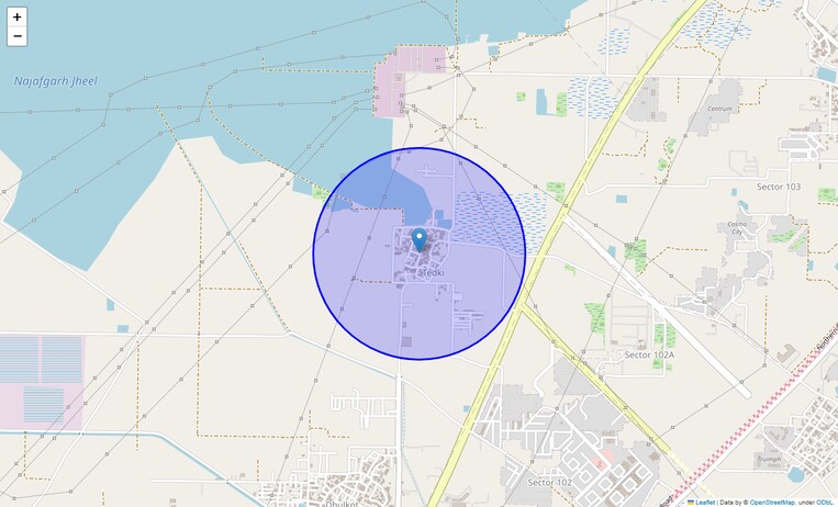Location Map of Kherki Majra