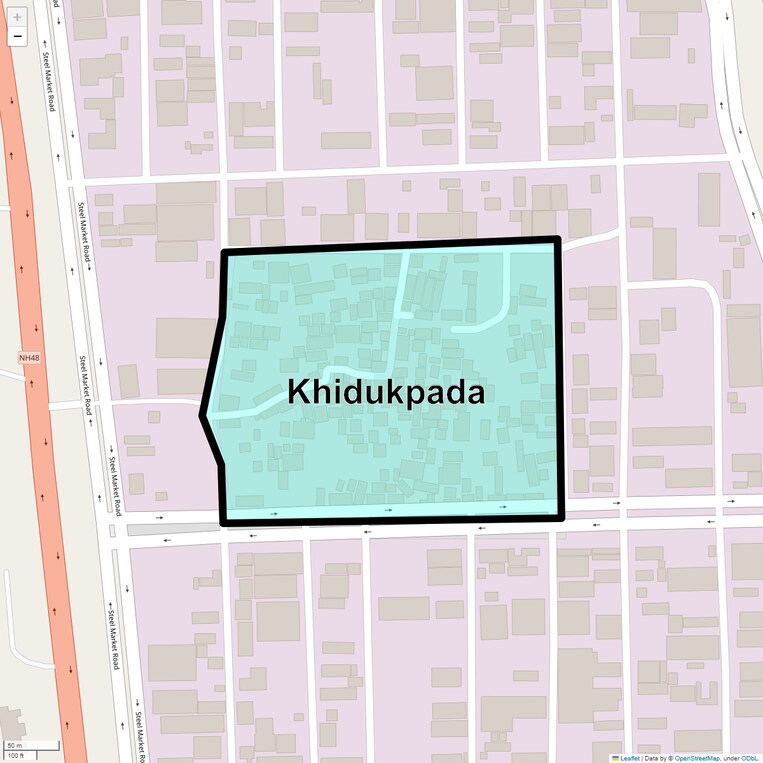 Location Map of Khidukpada