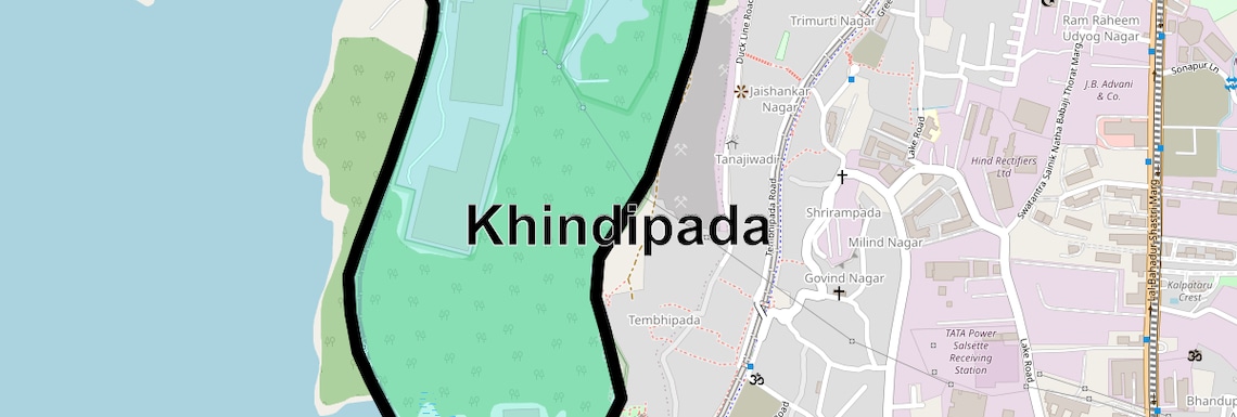 Location Map of Khindipada, Mumbai