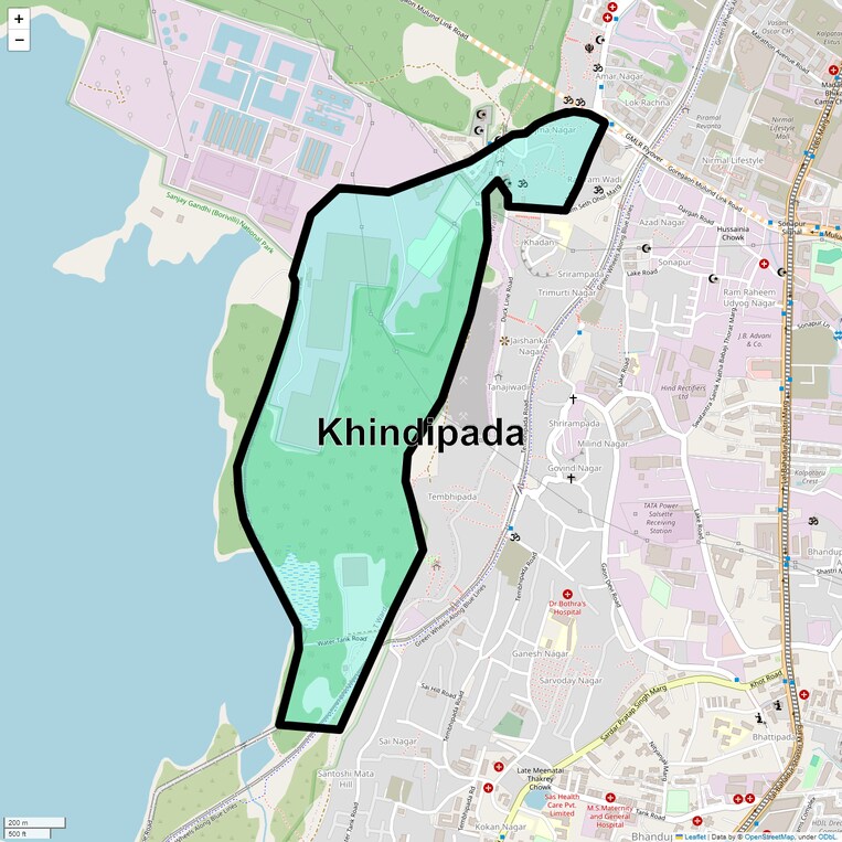 Location Map of Khindipada