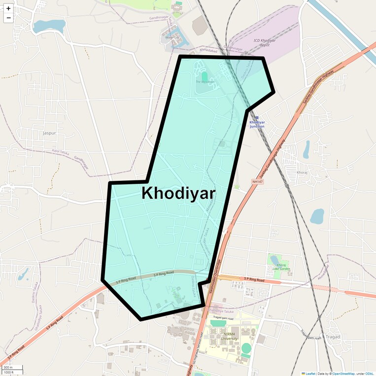Location Map of Khodiyar