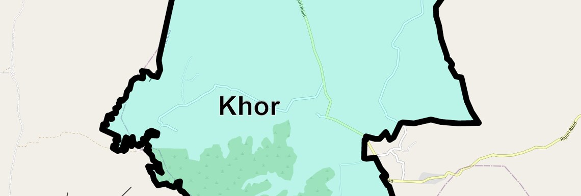 Location Map of Khor, Pune