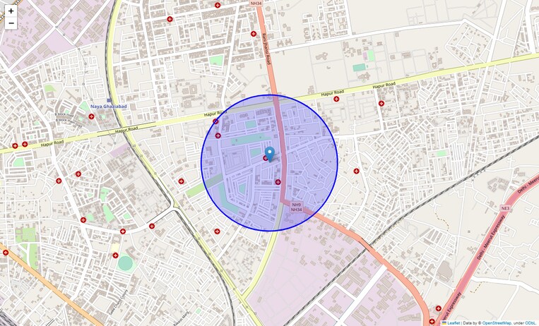 Location Map of Khora Colony