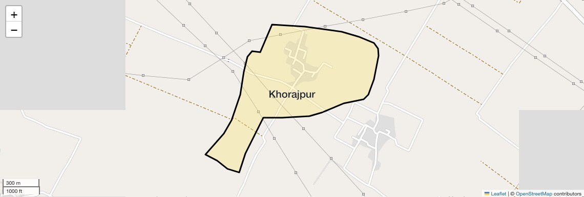 Location Map of Khorajpur, Ghaziabad