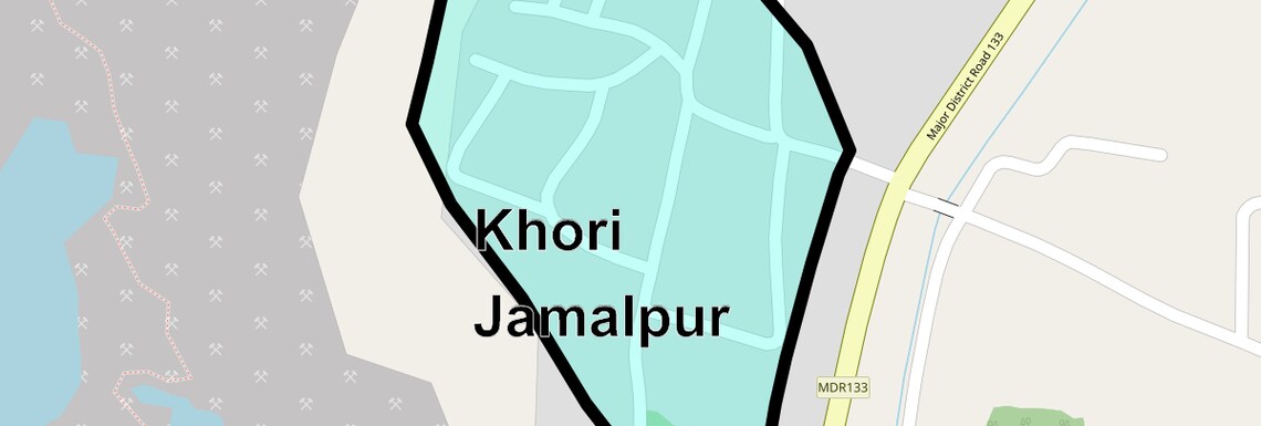 Location Map of Khori Jamalpur, Faridabad