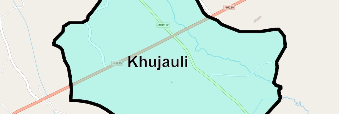 Location Map of Khujauli, Lucknow