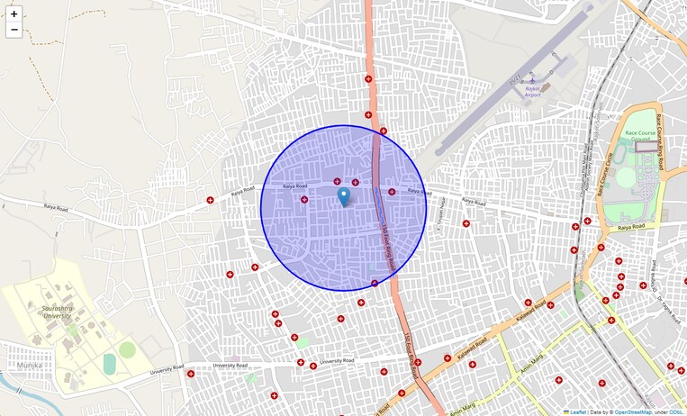 Location Map of Kidwai Nagar Society