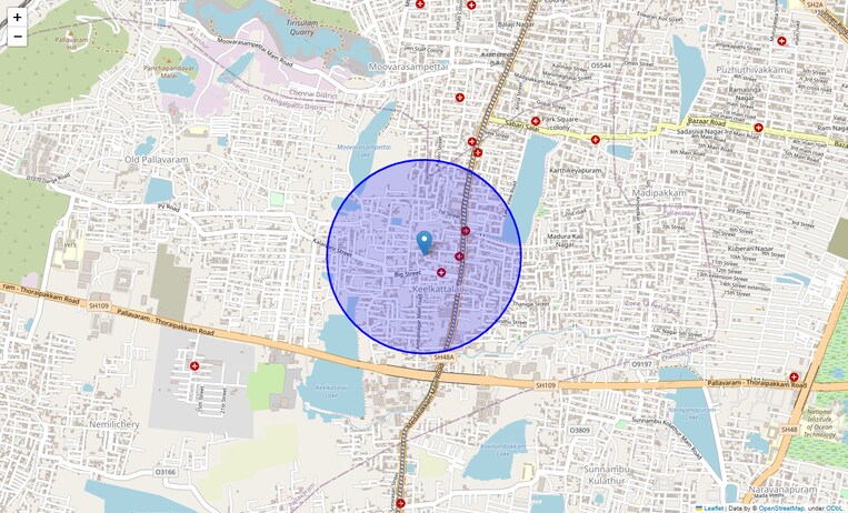 Location Map of Kilkattalai