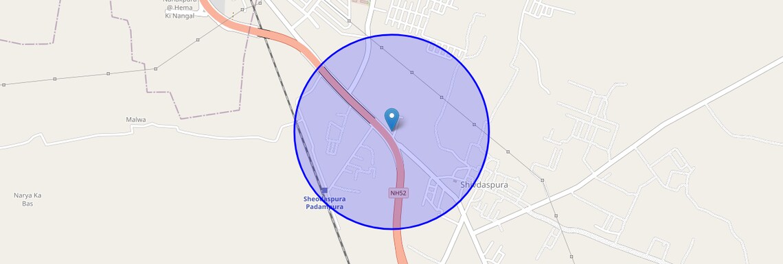 Location Map of Kilkipura, Jaipur