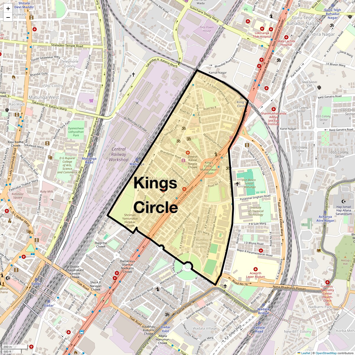 Check Time Travel of Kings Circle, Mumbai