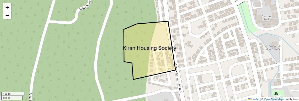 Location Map of Kiran Housing Society, Pune