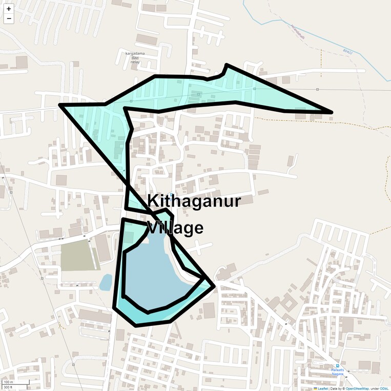 Location Map of Kithaganur Village