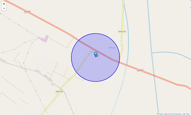 Location Map of Kithore