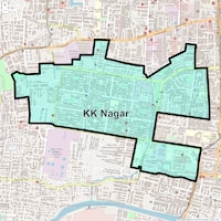 KK Nagar Map