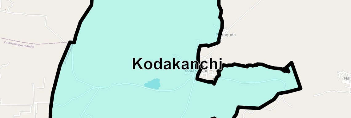 Location Map of Kodakanchi, Hyderabad