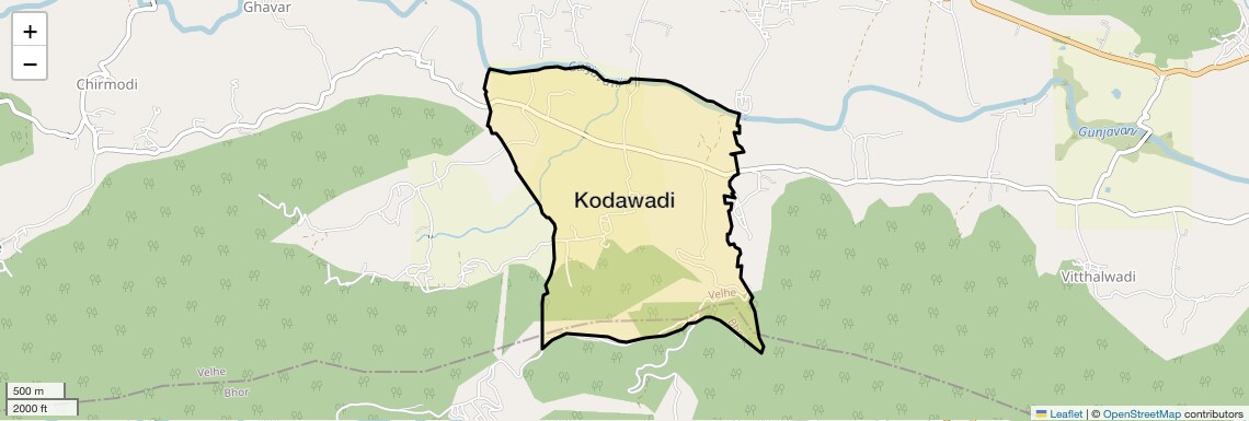 Location Map of Kodawadi, Pune