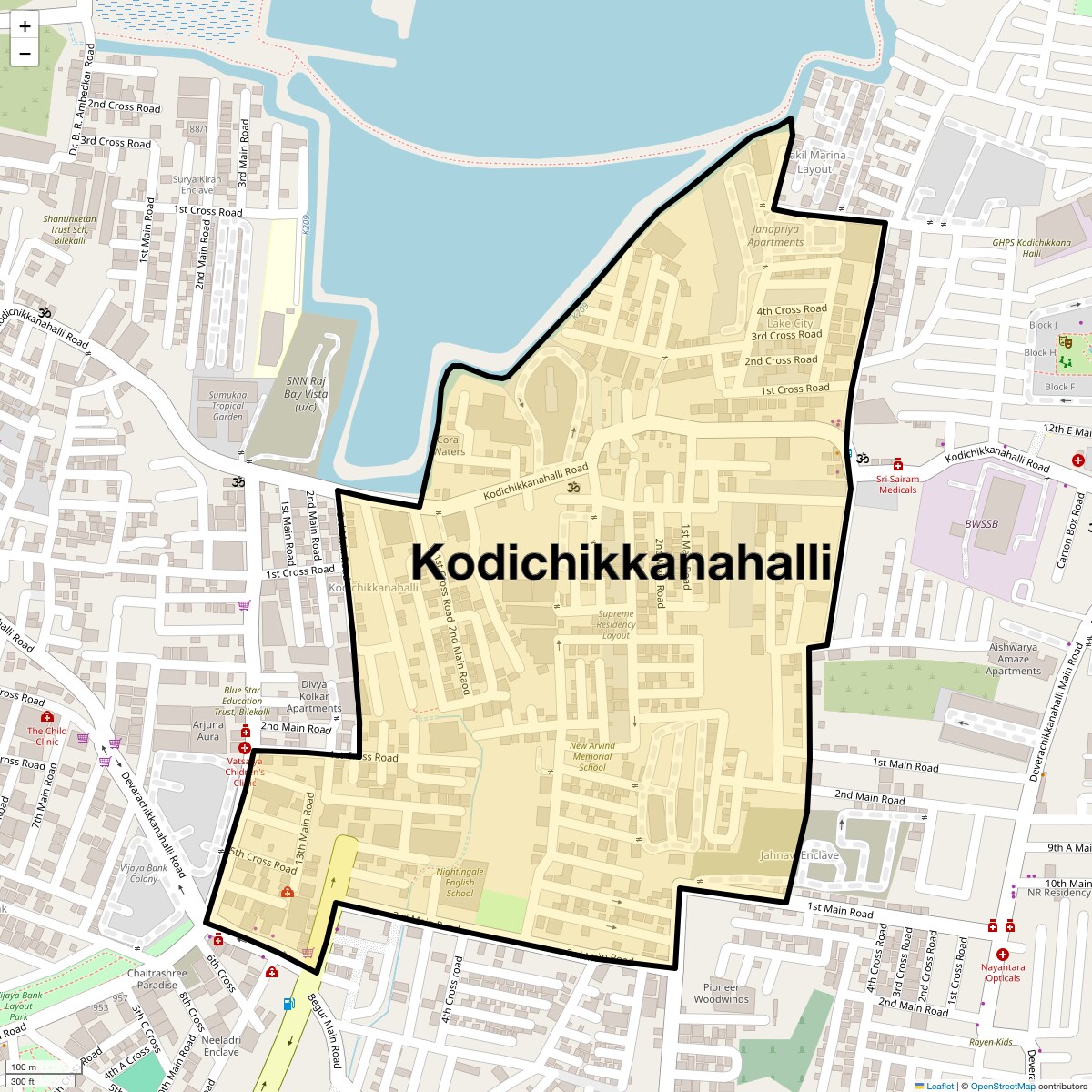 Check Time Travel of Kodichikkanahalli, Bangalore