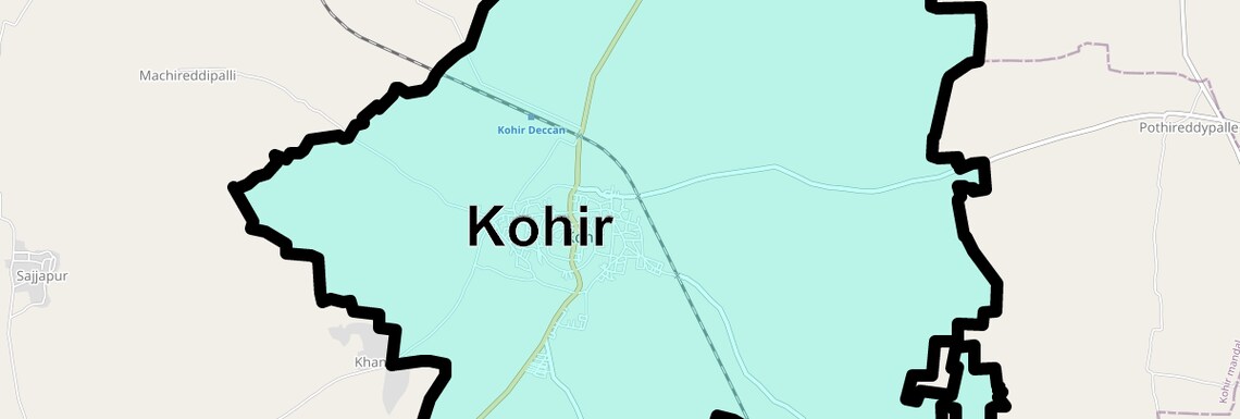 Location Map of Kohir, Hyderabad