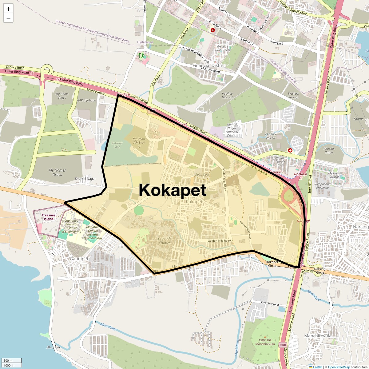 Check Time Travel of Kokapet, Hyderabad