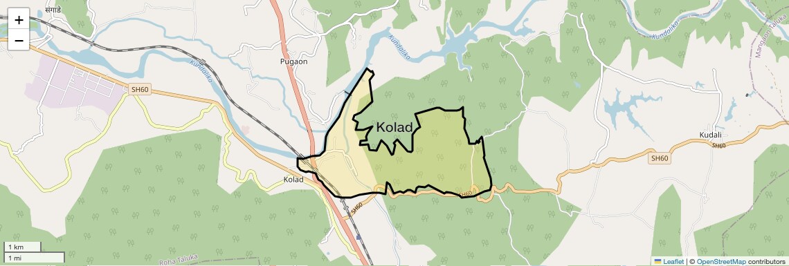 Location Map of Kolad, Navi Mumbai