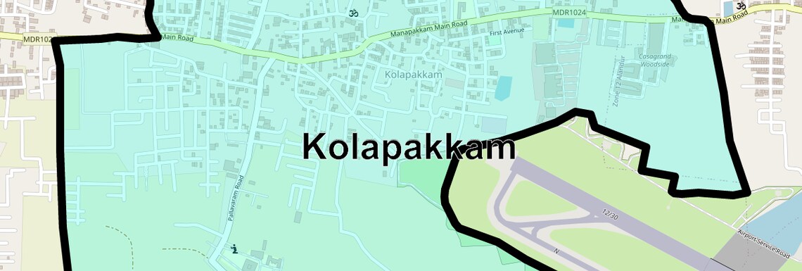 Location Map of Kolapakkam, Chennai