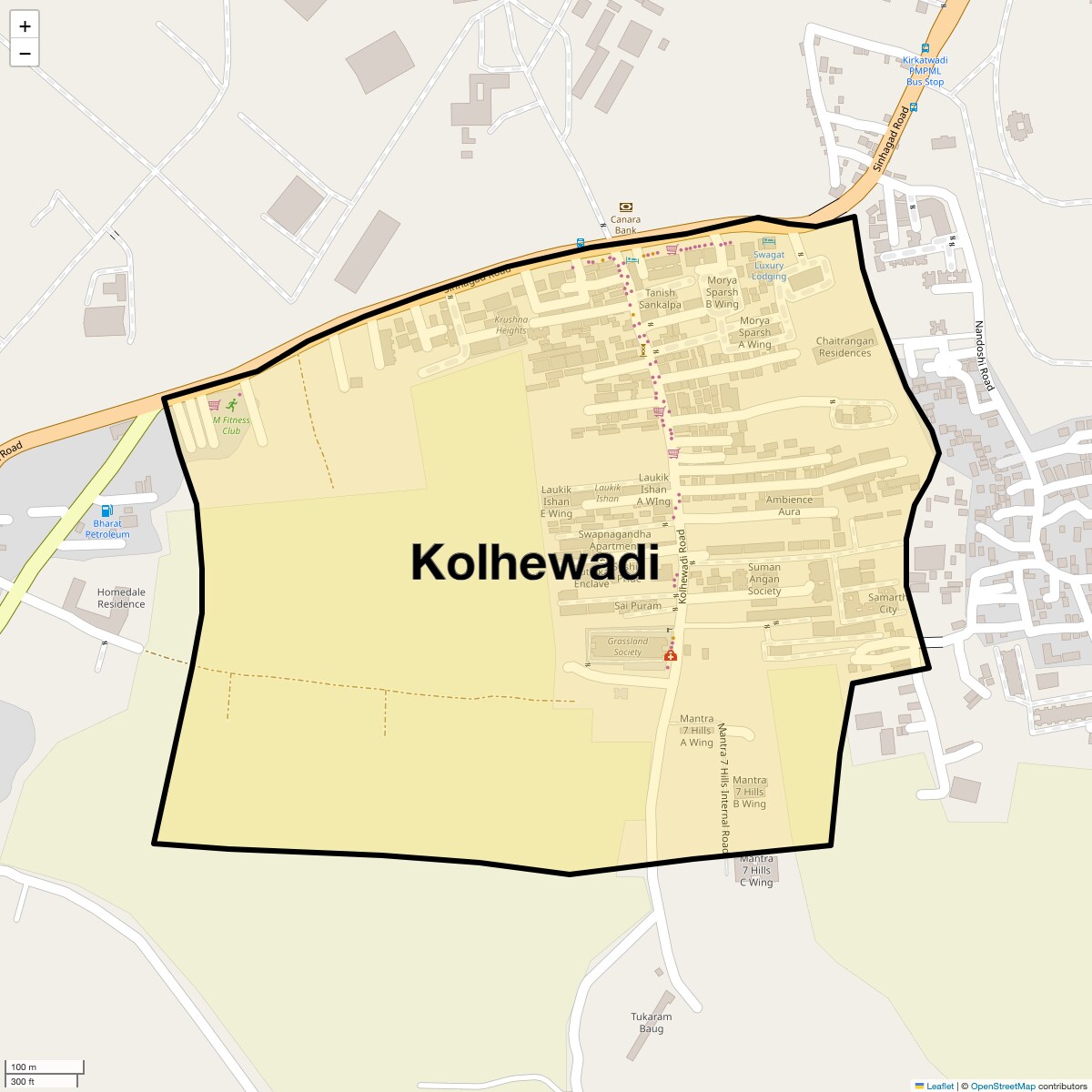 Kolhewadi Map