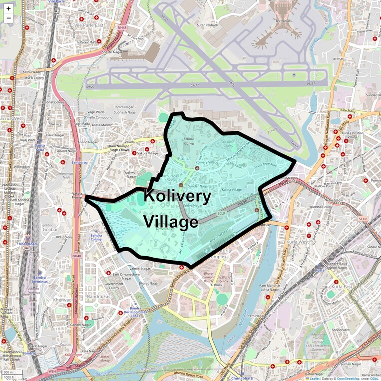 Location Map of Kolivery Village