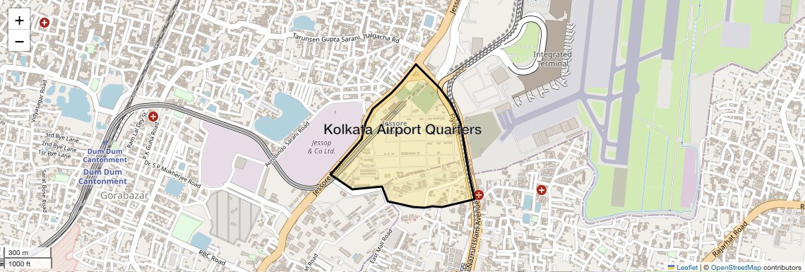 Check Time Travel of Kolkata Airport Quarters, Kolkata