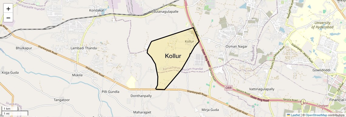 Kollur Map