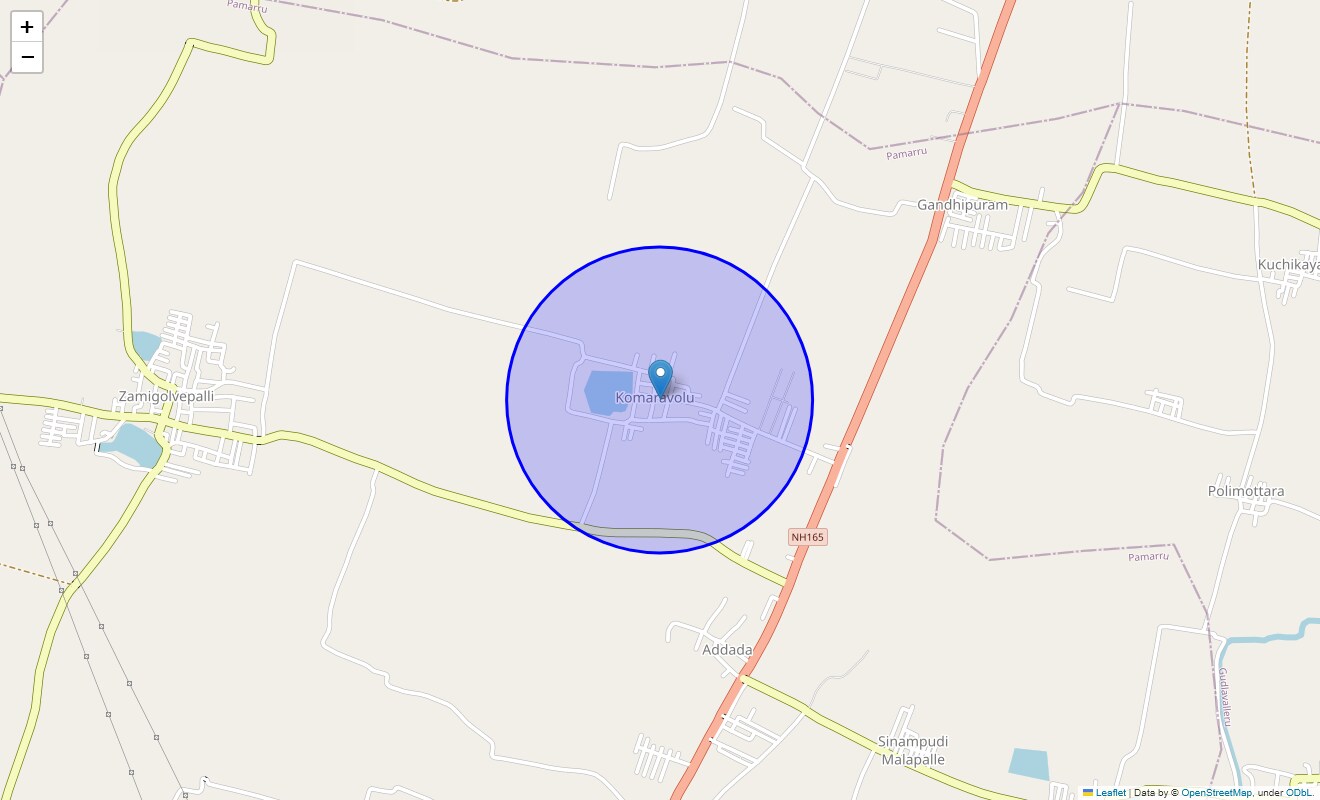 Komaravolu Map