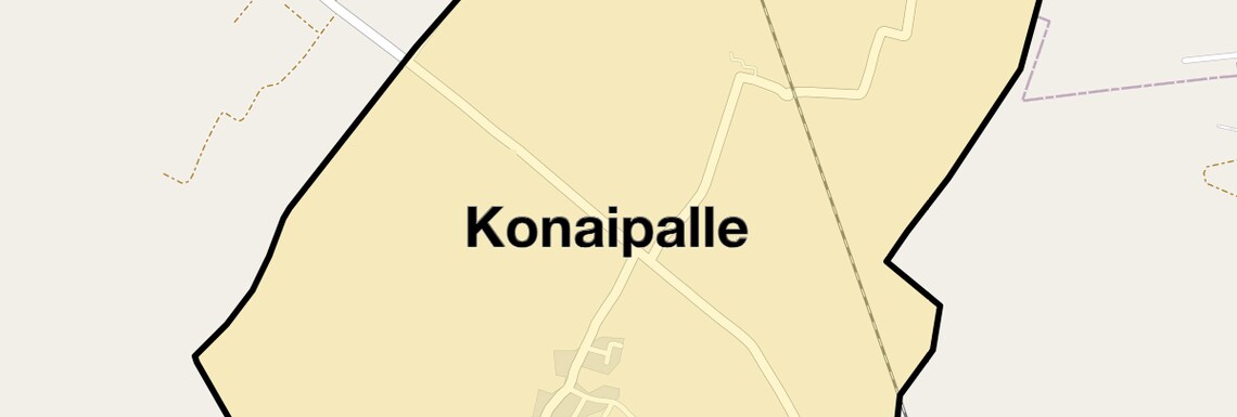 Location Map of Konaipalle, Hyderabad