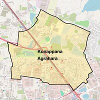 Konappana Agrahara Map
