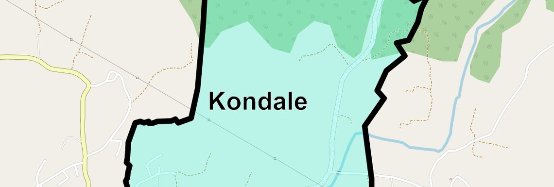 Location Map of Kondale, Navi Mumbai