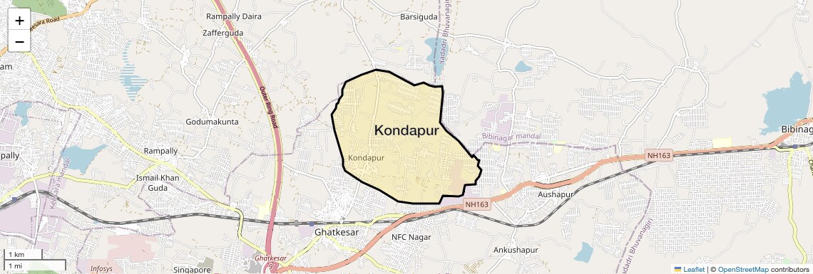 Check Time Travel of Kondapur, Hyderabad