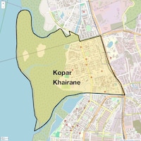 Kopar Khairane Map