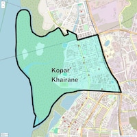 Kopar Khairane Map