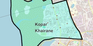 Location Map of Kopar Khairane, Navi Mumbai